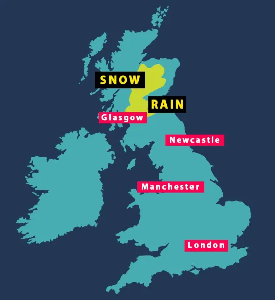 A Kathleen vihar 24 órán belül eléri Nagy-Britanniát, hatalmas esőzéseket, 110 km/órás széllökéseket és helyenként havat is hozva magával 4