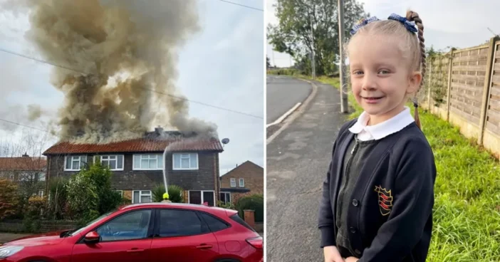 6 éves kislány rohant be egy égő házba, és mentette meg az anyukája és a kistestvérei életét Angliában 1