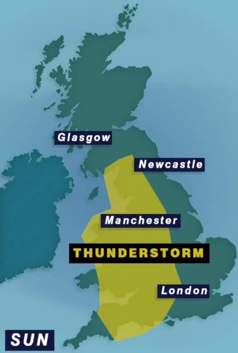 Nagy vihar éri el Nagy-Britanniát – a Met Office 10 órán át tartó időjárási figyelmeztetést adott ki, előtte viszont az év eddigi legmelegebb napja jöhet 4