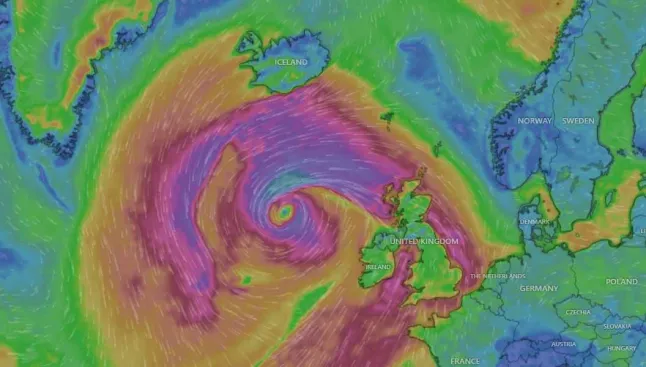 Itt van, hogy a Bert vihar pontosan mikor és hova érkezik Nagy-Britanniában - már van, ahol 2. szintű riasztás van érvényben 1