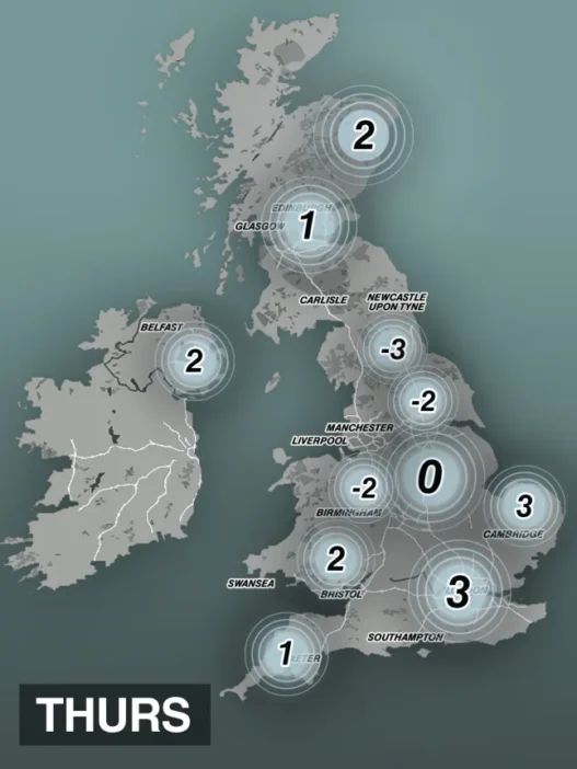 Hirtelen lehűlés és fagy jön Nagy-Britannia jelentős részén, méghozzá holnap - több helyen -3C sem kizárt Hirtelen lehűlés és fagy jön Nagy-Britannia jelentős részén, méghozzá holnap - több helyen -3C sem kizárt