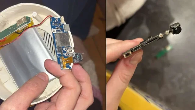 Rejtett kamerát találtak egy fürdőszobai füstérzékelőben egy albérletben Angliában