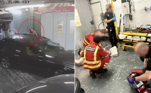 Drámai baleset egy angliai műhelyben – a felismerhetetlenségig összezúzta egy férfi férfiasságát egy elszabadult autó