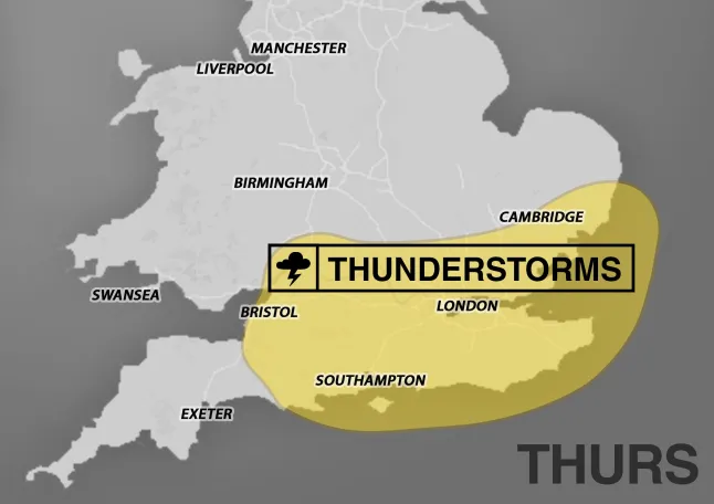 Vihar és felhőszakadások jönnek ma Londonban és Anglia déli részén - itt van hol és mikor