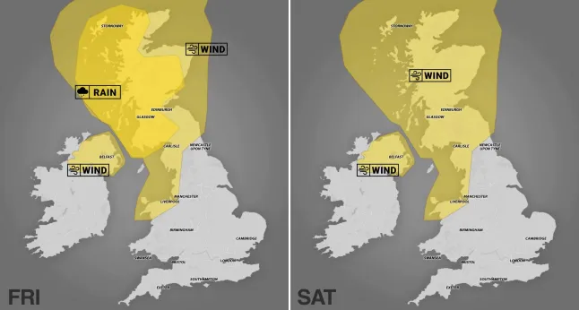 Érkezik Nagy-Britanniába az Amy vihar: itt van hol, és mikor jön a nagy eső és a viharos erejű szél