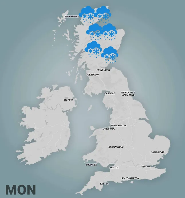 Napokon belül havazás jöhet a szigetországban, már Angliában is: Fagy, havas eső és -7°C is lehet