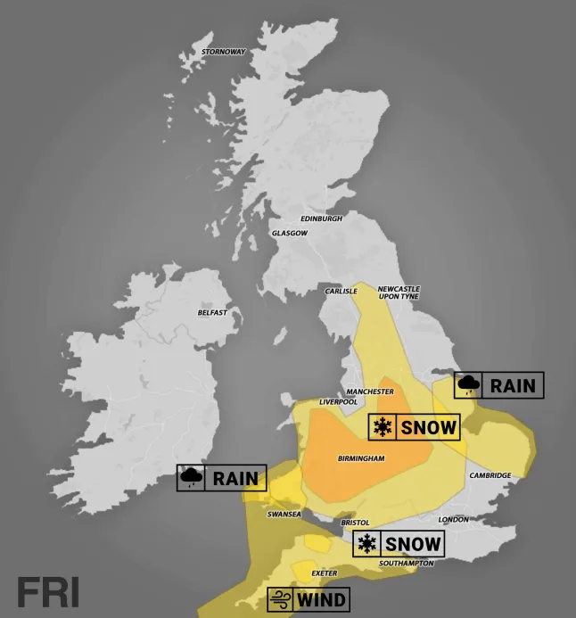 Goretti vihar: akár 30 cm hó és 145 km/órás szél jöhet Nagy-Britanniában MA – életveszélyes körülményekre figyelmeztet a Met Office