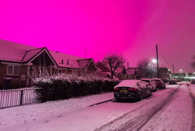 Rejtélyes és gyönyörű: rózsaszín lett az égbolt Birmingham felett a Goretti vihar idején – kiderült, mi okozta