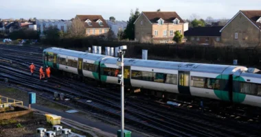 Kisiklott egy vonat Dél-Londonban – egész napos káosz a vasúti közlekedésben