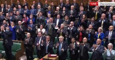 Állva tapsolt az egész brit parlament az ukrán nagykövetnek, a kormány pedig 20 000 000 GBP-ot ajánlott fel az ukrán háború károsultjainak