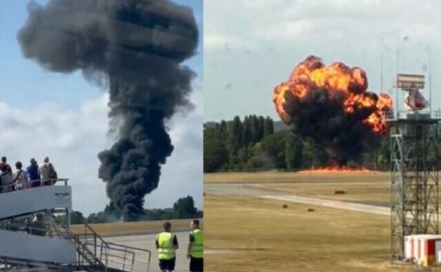 Lezuhant egy repülő az egyik angliai repülőtéren másodpercekkel a felszállás után