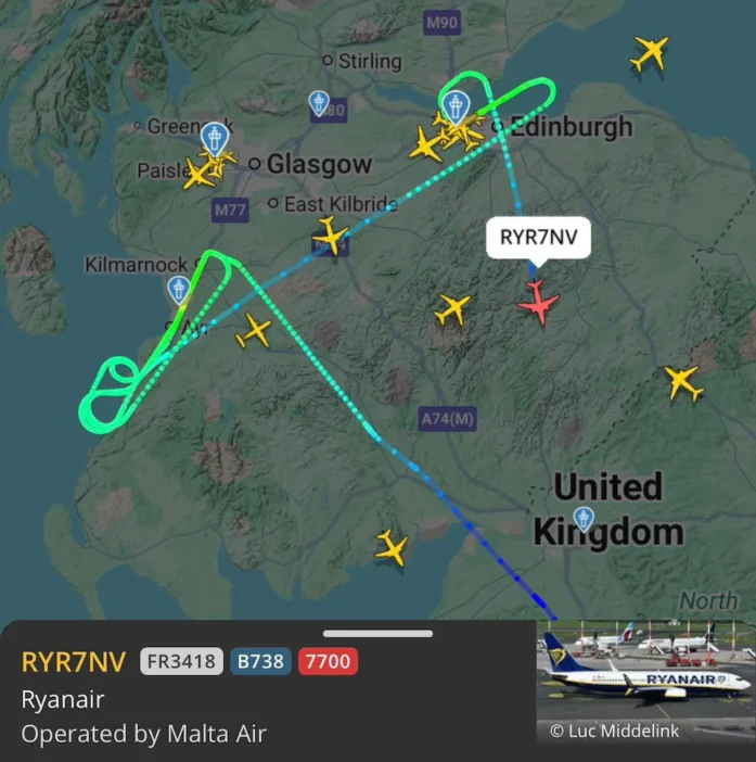 Percekre a tragédiától: nem tudott landolni a Ryanair brit járata a viharban, 6 percnyi üzemanyaguk maradt Percekre a tragédiától: nem tudott landolni a Ryanair brit járata a viharban, 6 percnyi üzemanyaguk maradt