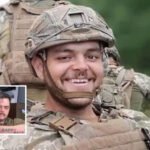 Képeket tettek közzé az oroszok által elfogott, az ukránok oldalán harcoló brit férfiről megbilincselve, sérülésekkel a fején