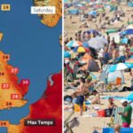 Hőségriadó lép érvénybe Anglia hat régiójában a hétvégén