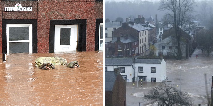 Hatalmas áradásokat okoz a Desmond nevű vihar Nagy-Britanniában 2