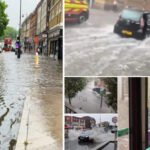 Óriási felhőszakadás, és árvizek Londonban: pillanatok alatt öntötte el az utcákat a víz a főváros számos pontján
