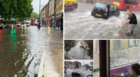 Óriási felhőszakadás, és árvizek Londonban: pillanatok alatt öntötte el az utcákat a víz a főváros számos pontján 2