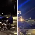 Horrorbaleset az M62-es autópályán Angliában – forgalommal szemben haladva frontálisan ütközött egy autó egy másikkal