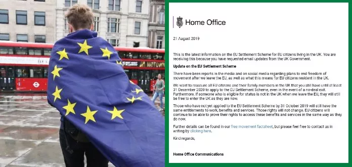 A brit belügyminisztérium hivatalos közleményben reagált ma az EU polgárok sorsát illetően 1