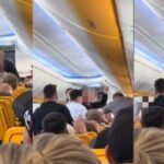 Verekedés tört ki a Ryanair egyik angliai járatán, miután az egyik utaskísérőnek „lekevertek egyet”
