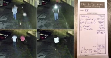 Közel 300 fontos számlát csináltak, majd „angolosan távoztak”: videón ahogy a 6 fős társaság kereket old egy angliai étteremből