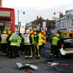 Baleset a London Roadon, Enfiledben: nem sok maradt a kis smart-ból