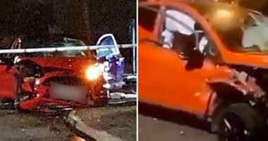 A bámészkodók közé csapódott agy autó Angliában: 11-en sérültek meg köztük többen súlyosan