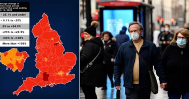 Rohamosan emelkedni kezdett a Covid fertőzöttek száma Angliában egy „új fajta omicron variáns miatt”