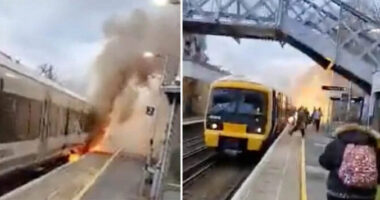 Kigyulladt egy vonat Angliában - úgy kellett lemenekülnie róla mindenkinek