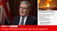 Starmer: „Nem hullatunk könnyeket” Maduro bukása miatt – Nagy-Britannia nem ítéli el a venezuelai támadást