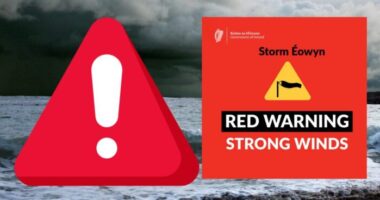 Figyelem! Vörös riasztás az ország több területén Nagy-Britanniában az Eowyn vihar miatt - 183 km/órás széllökést is regisztráltak