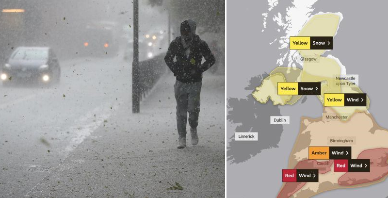 Már Londonra is vörös figyelmeztetés van érvényben az „emberi életre is veszélyes” Eunice vihar miatt 23