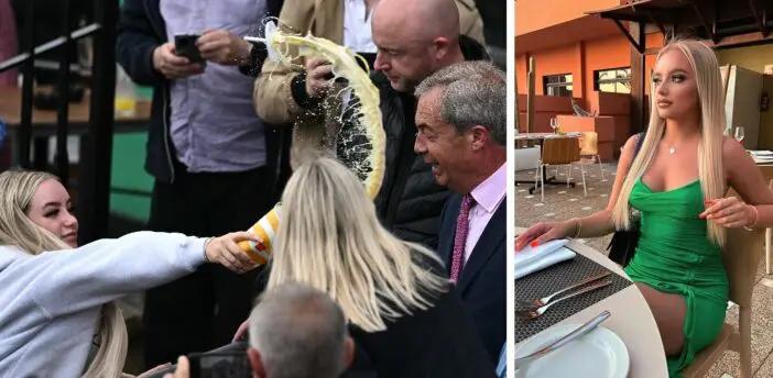Hatalmas adag milkshake-et vágott az ismert brit politikus arcába egy dögös OnlyFans modell