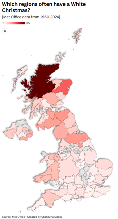 Lesz fehér karácsony az Egyesült Királyságban? A Met Office legfrissebb előrejelzése