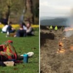 Ritka borostyánsárga tűzriasztást adtak ki az Egyesült Királyság nagy részére – a hőmérséklet hamarosan elérheti a 22°C-ot