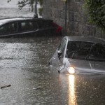 Árvízszerű esőzés árasztotta el Aberdeen utcáit Nagy-Britannia északi részén