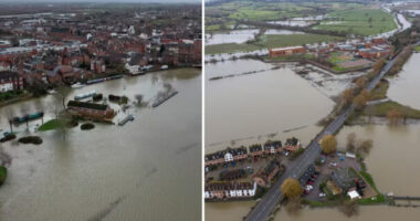 Hatalmas áradások a felhőszakadás miatt Angliában: kisebb települések és lakónegyedek is víz alá kerültek, megdöbbentő képek