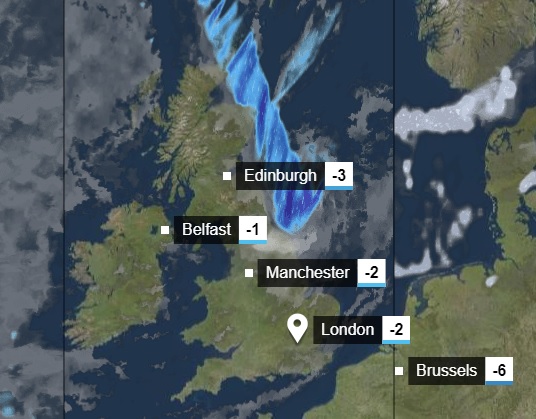 -5C és helyenként több, mint 15cm hó érkezik a héten Nagy-Britanniába 4