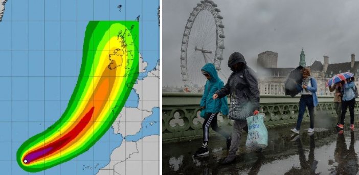 Az Ophelia hurrikán 3 nap múlva eléri Nagy-Britannia partjait 2