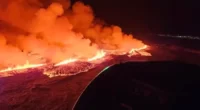 Nem sokkal ezelőtt kitört a vulkán Izlandon, a brit partoktól bő 1000km-re északra 2