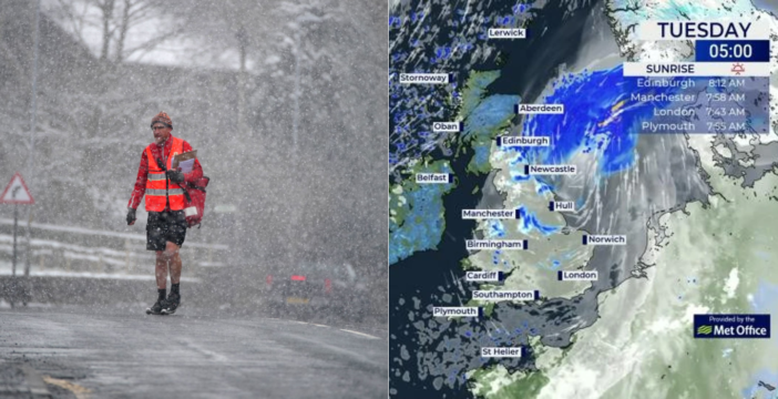Norvégia irányából érkező hideg front hoz fagyot, esőt és havat Nagy-Britanniába 1