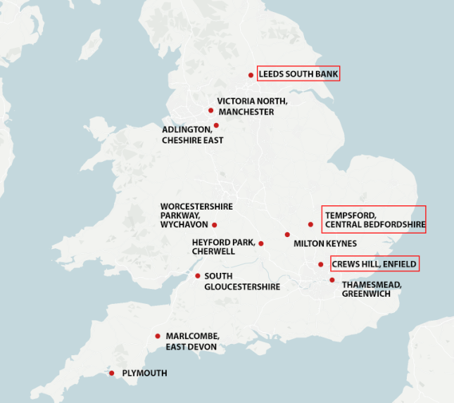 Tizenkét új város / városrész fog épülni Angliában – három helyszín már szinte biztos a kormány szerint