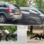 Agyba főbe verte egymást két fickó az út közepén Bristolban, miután összekoccantak kocsival