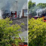 Több busz is teljesen lángba borult egy hatalmas robbanást követően Londonban az egyik depónál