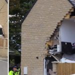 Egy embert elütött, majd lakóházba csapódott egy kamion Angliában