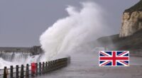 A Kathleen vihar 24 órán belül eléri Nagy-Britanniát, hatalmas esőzéseket, 110 km/órás széllökéseket és helyenként havat is hozva magával 2