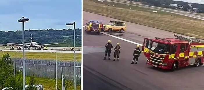 Kigyulladt az egyik repülő Londonban felszállás közben, mert a pilóta összekeverte a bal és a jobb kezét 1