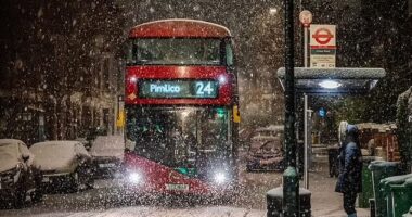 Újabb havazás jön Londonban és Dél-Angliában, és napokon belül -20 C-ig süllyedhet a hőmérséklet egyes térségekben