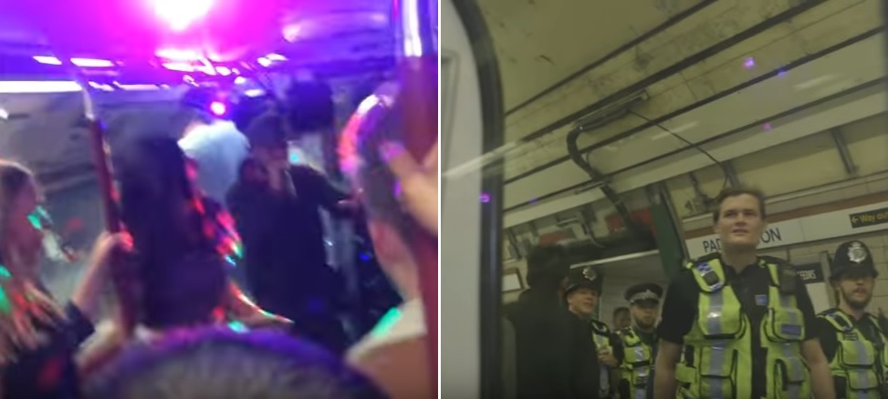 Illegál bulit csináltak a londoni metrón: zene, füst, hangulat és persze rendőrök 3