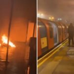 Menet közben felgyújtották a londoni metró egyik szerelvényét